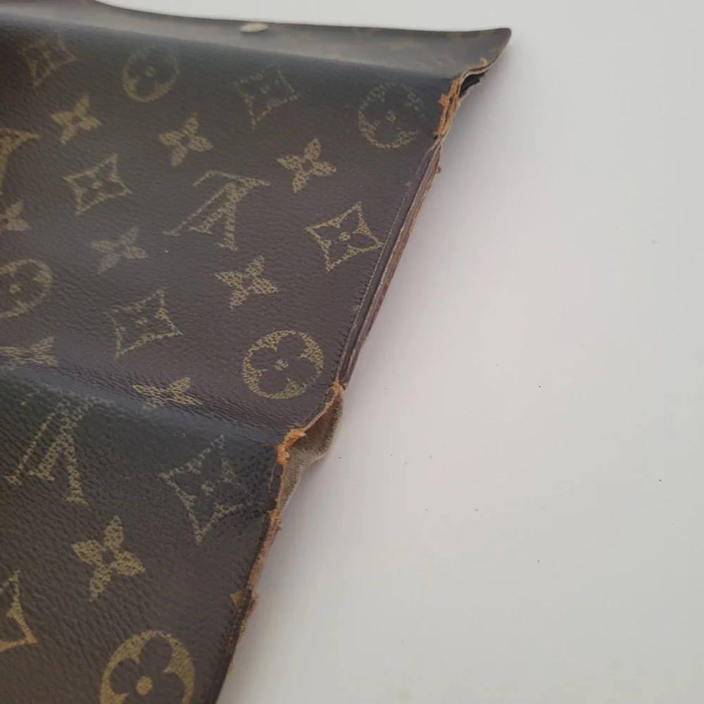 Louis Vuitton Monogram Canvas Vintage Tri-Fold Long Wallet Brown‎ M61215 France